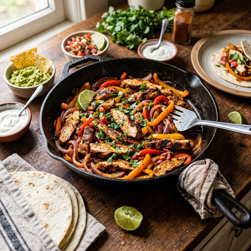 15-Minute Mexican Chicken Fajita Skillet