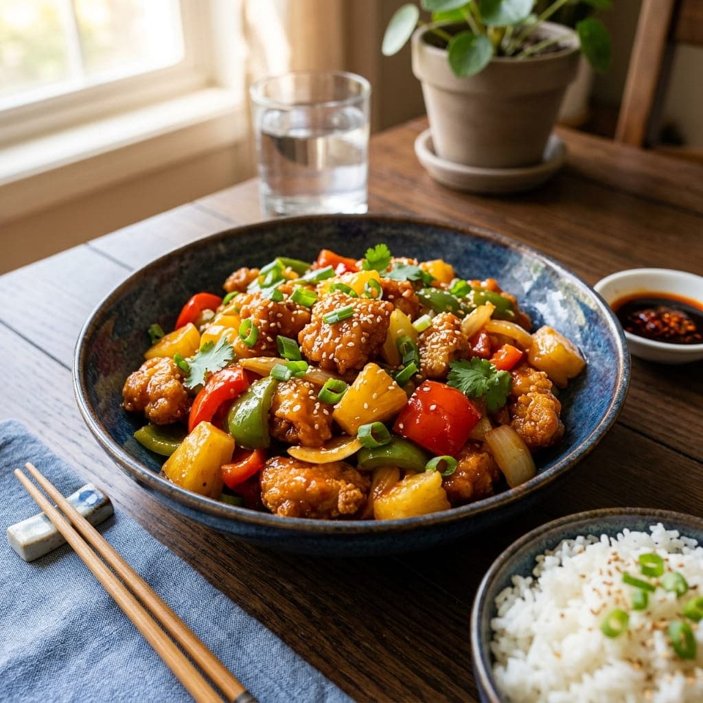 Sweet and Sour Chinese Chicken Stir-Fry