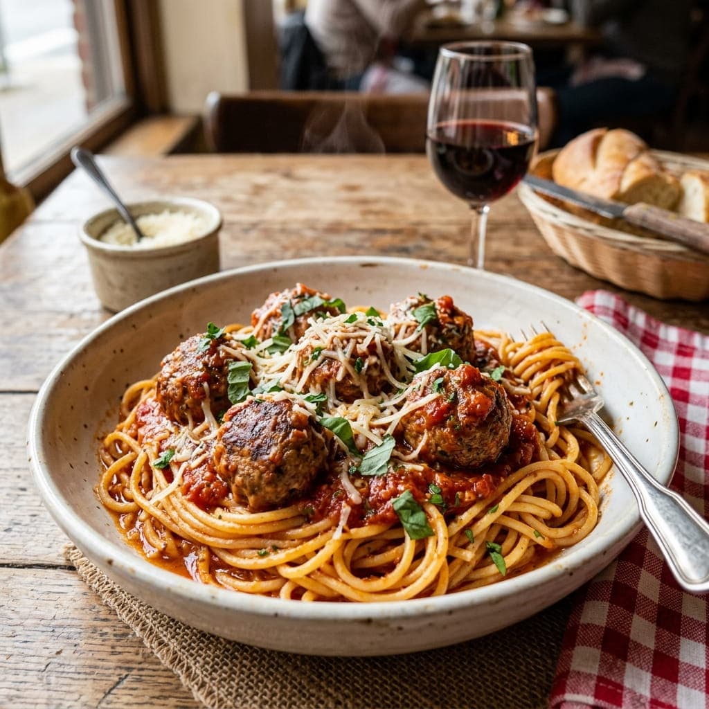 Italian Classic Spaghetti Beef Meatballs