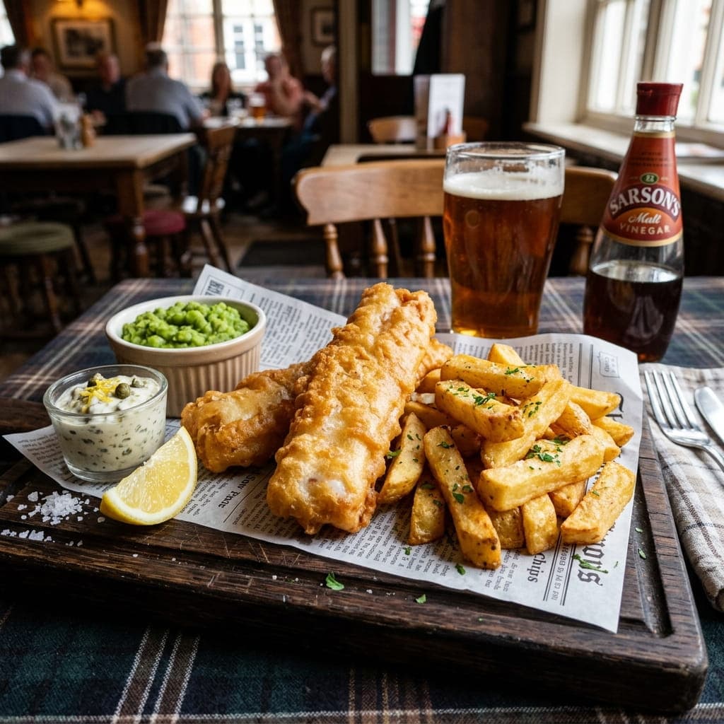 Air Fryer Crispy British Fish and Chips