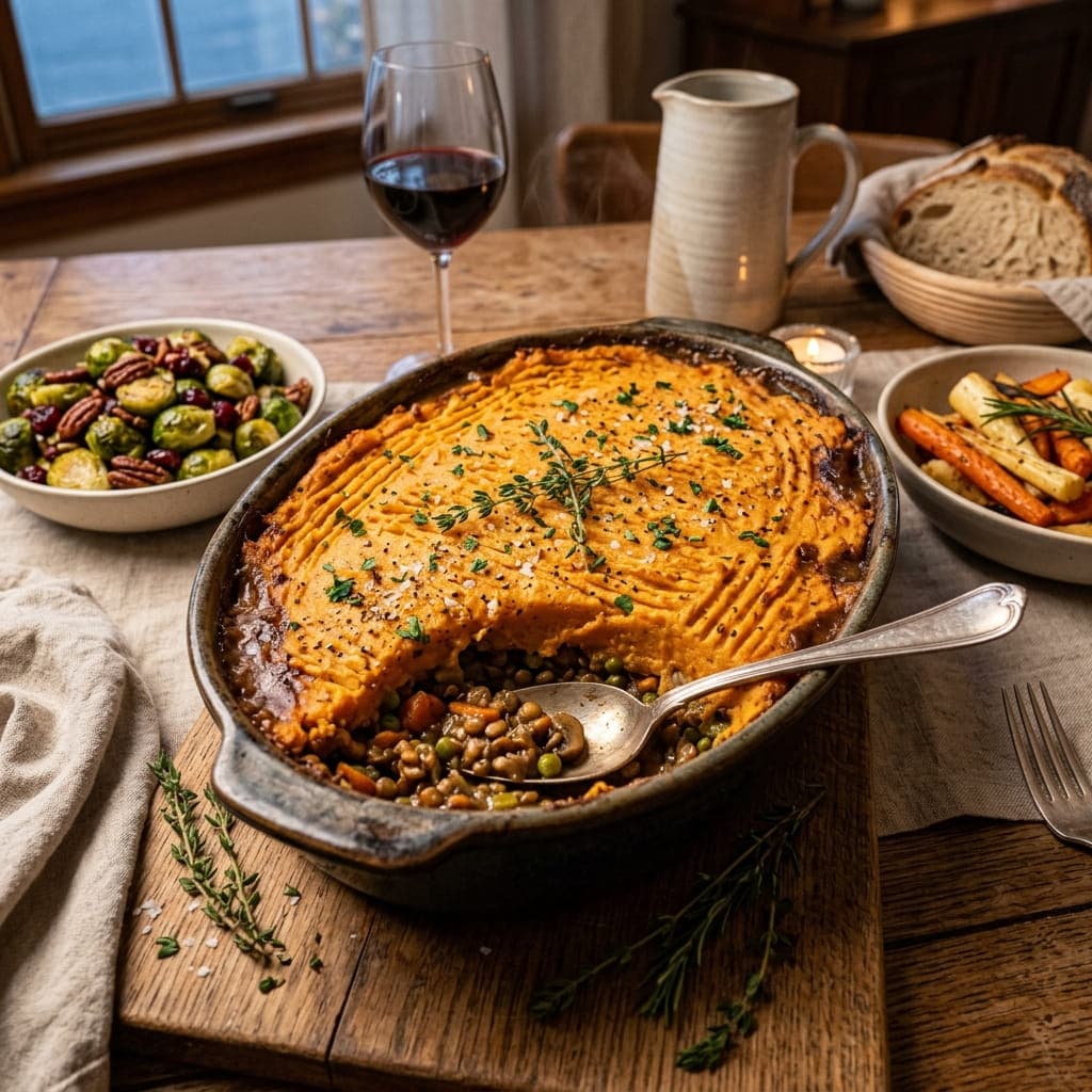 Vegan Sweet Potato Shepherd's Pie Roast