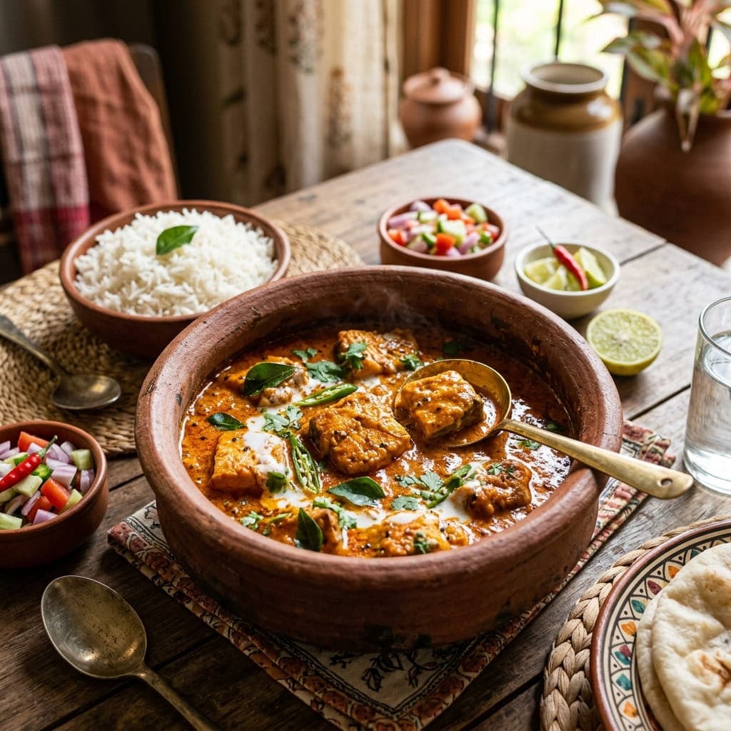 Indian Goan Fish Curry with Coconut Milk