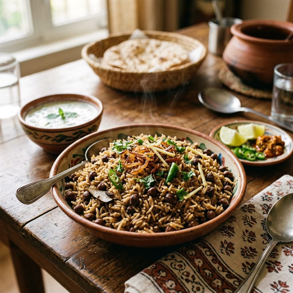 Authentic Pakistani Black Chana Pulao