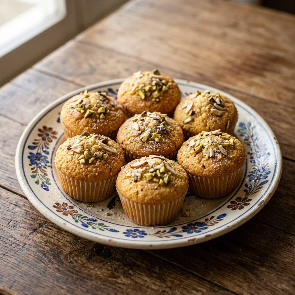 Pakistani Sooji Muffin Cakes (Bakery Style)