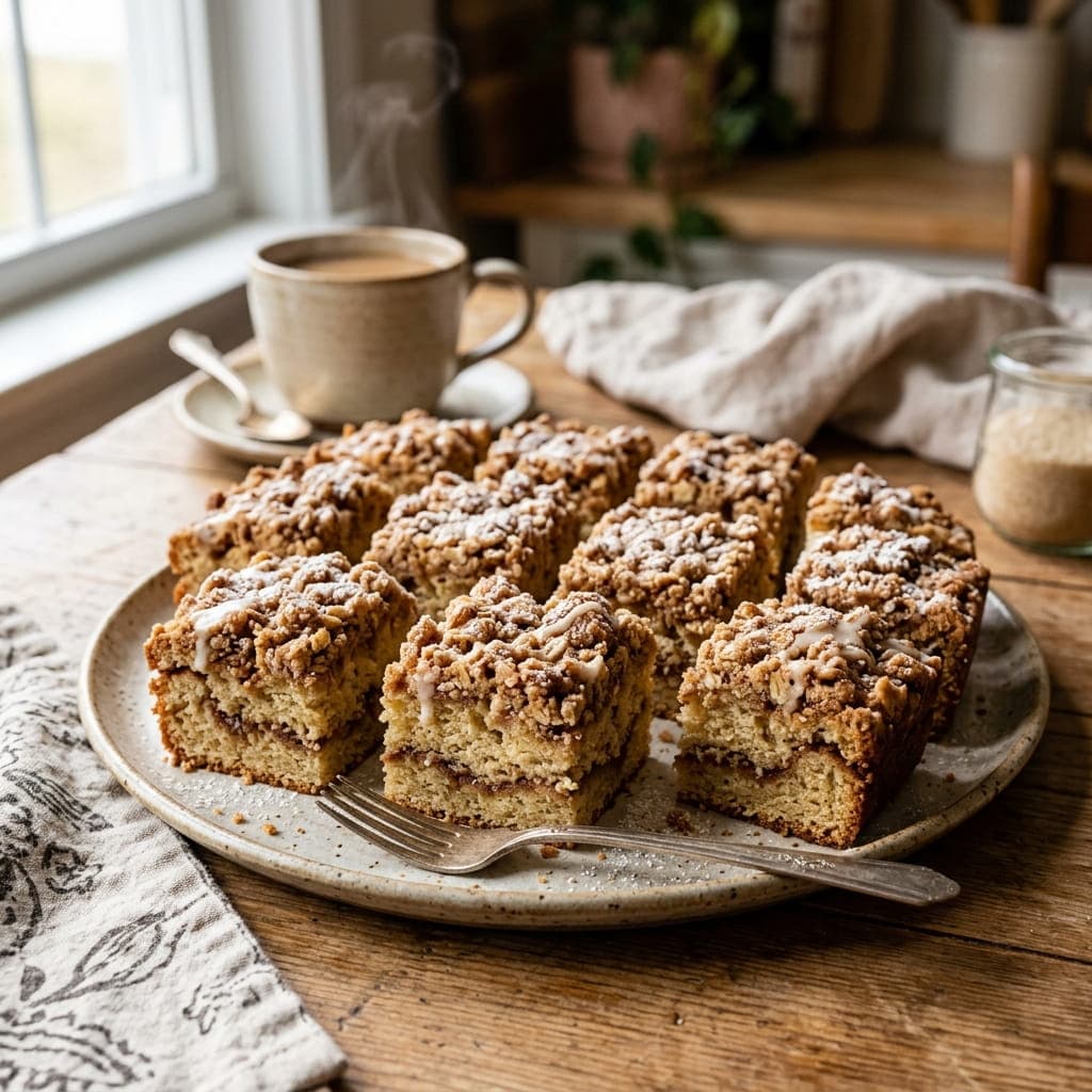 Cinnamon Streusel Coffee Cake Squares