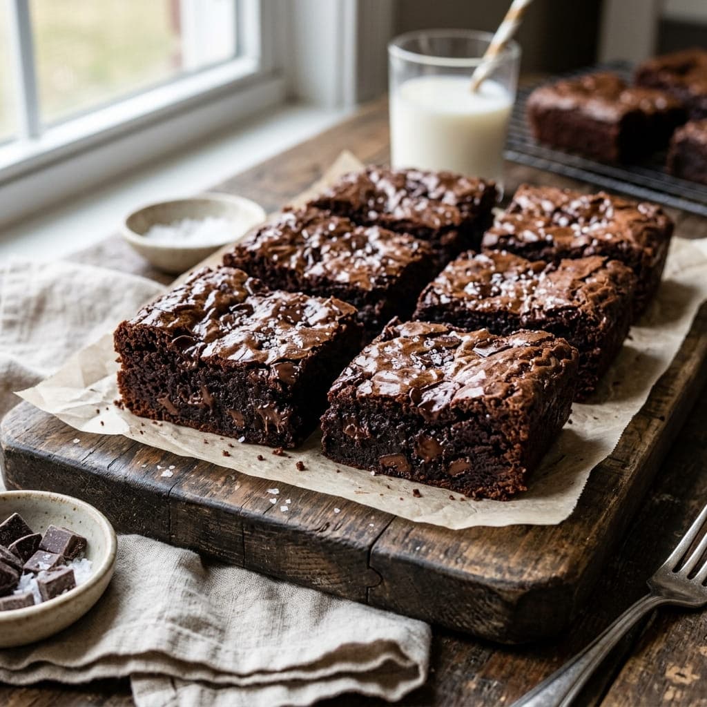Fudgy Bakery Style Chocolate Brownie Bars