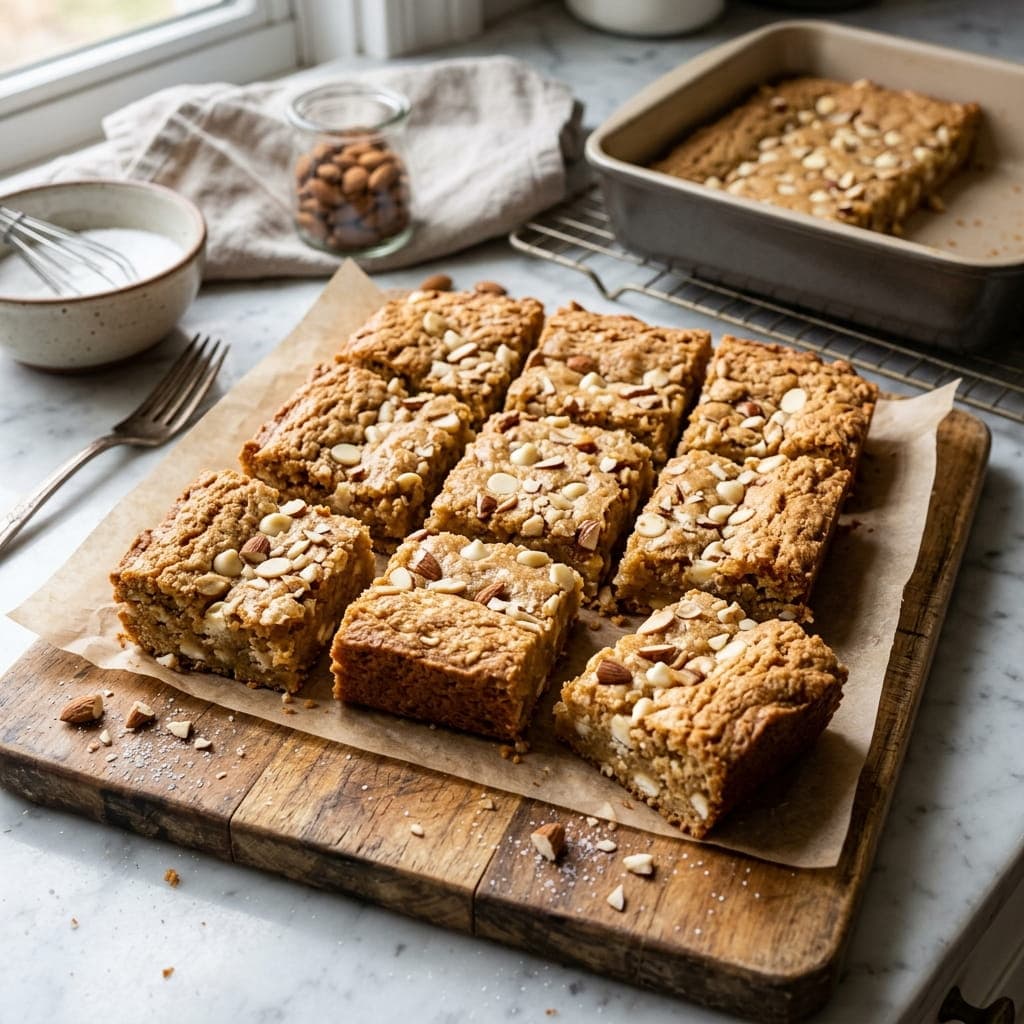 Keto Sugar-Free Almond Flour Blondies