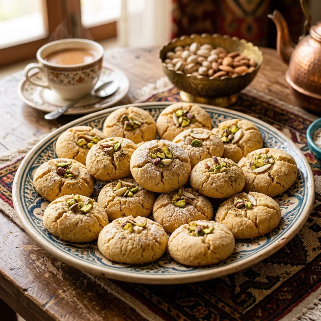Pakistani Sweet Nankhatai (Shortbread Cookies)