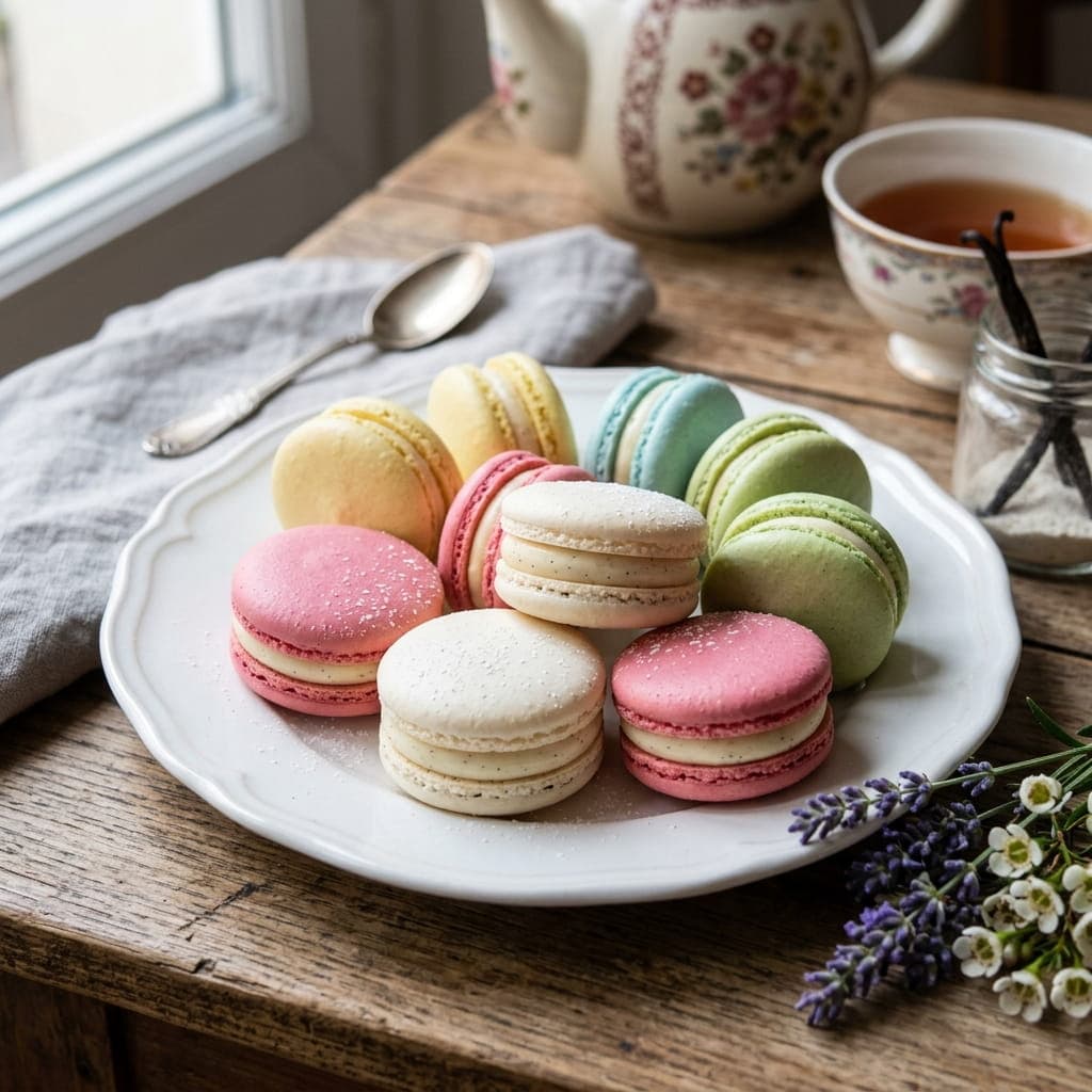 French Macarons with Vanilla Buttercream