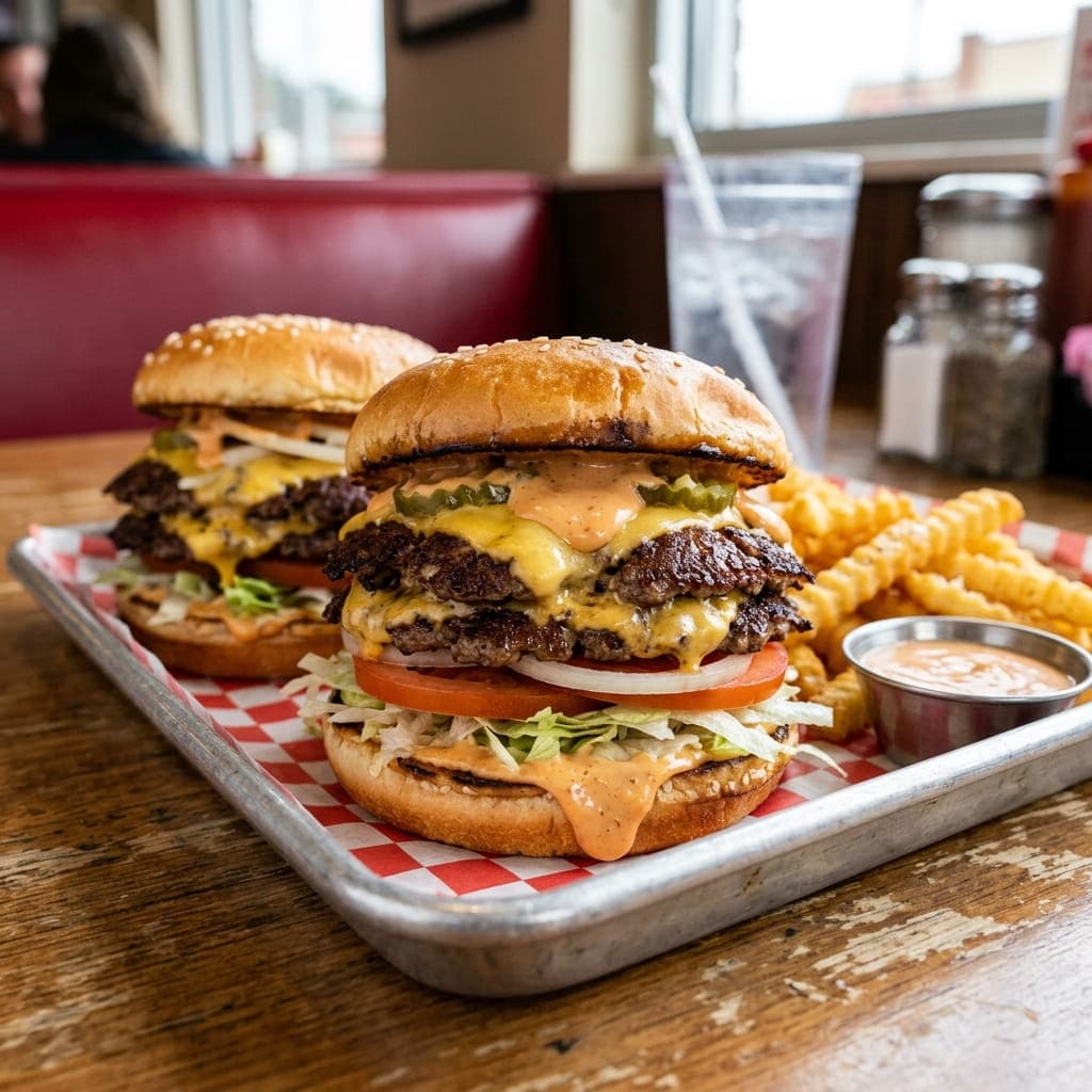 Classic American Smash Burgers with Secret Sauce