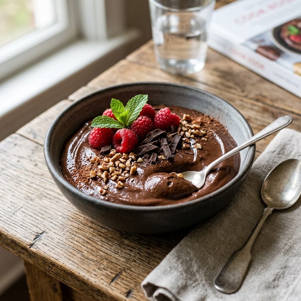 Keto Sugar-Free Chocolate Avocado Mousse