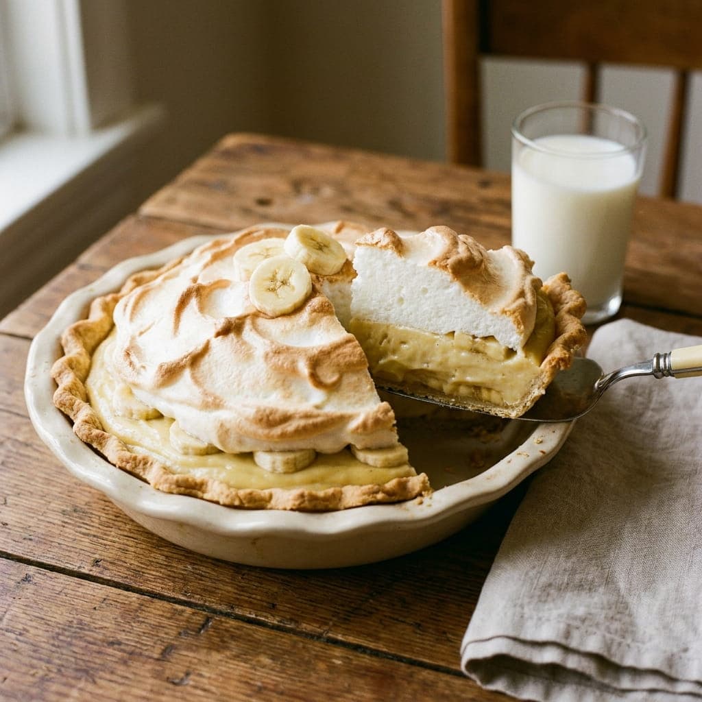 Classic American Silky Banana Cream Pie