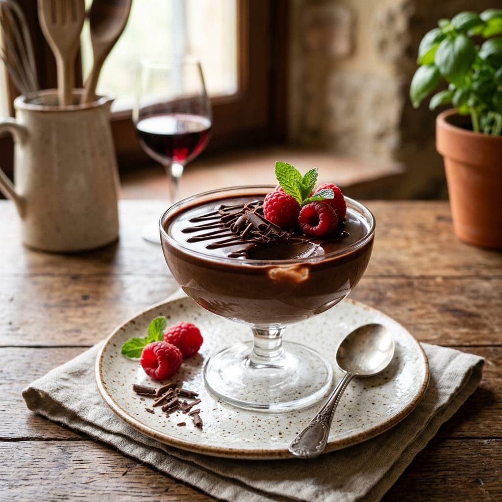 Italian Chocolate Panna Cotta Custard