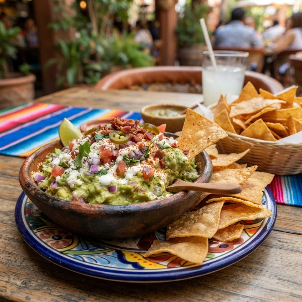 Mexican Creamy Loaded Guacamole with Chips