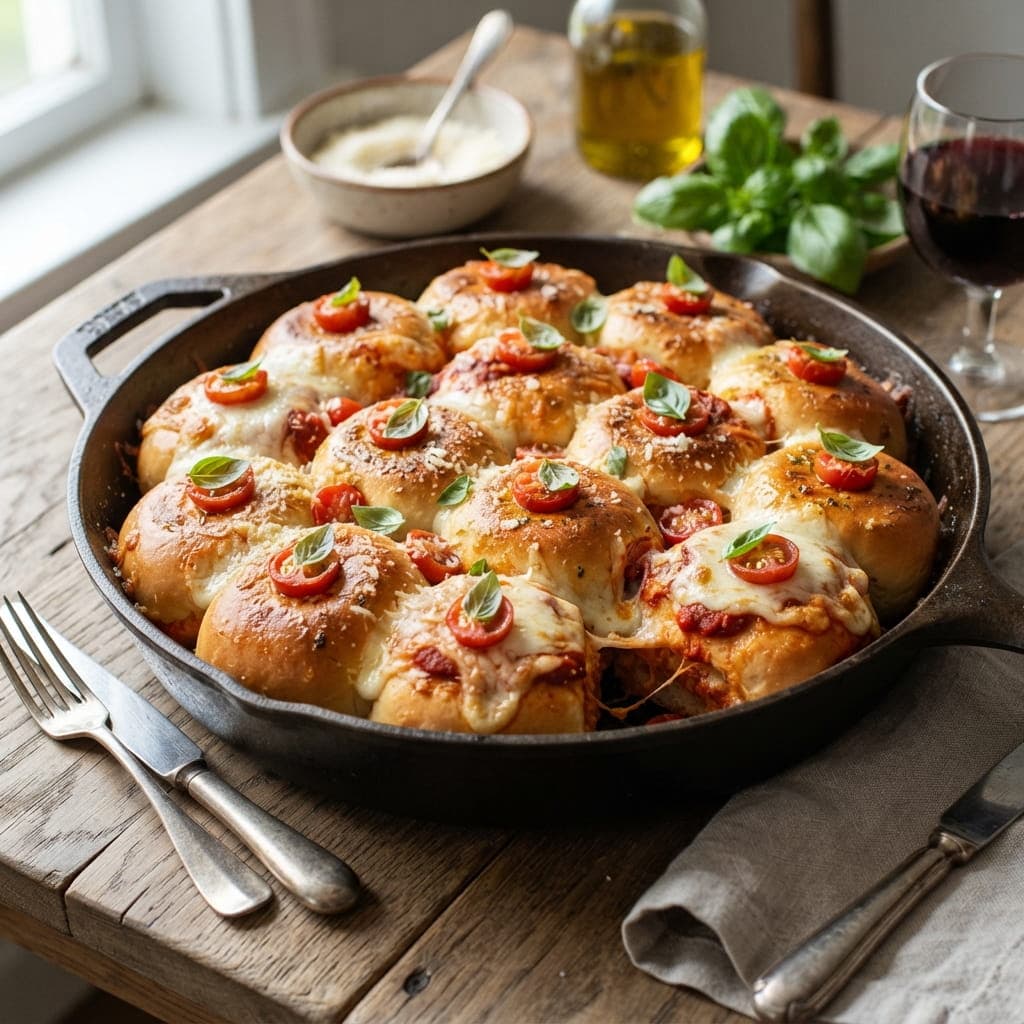 Italian Mini Margherita Pizza Sliders