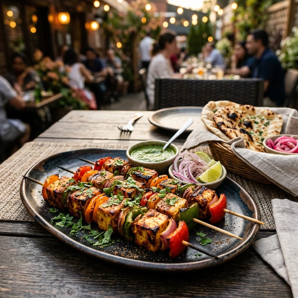 Tandoori Paneer Tikka Skewers