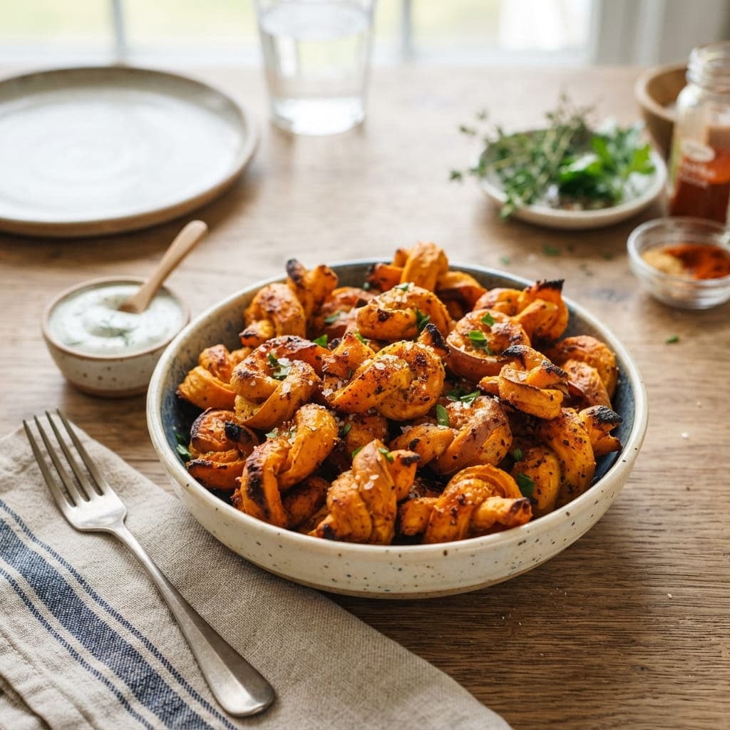 Healthy Baked Sweet Potato Fries Knots
