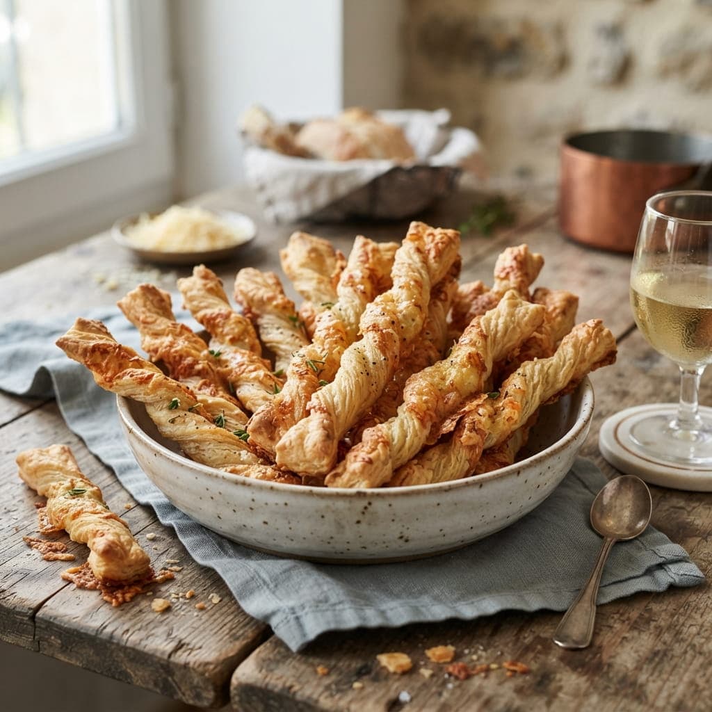 French Puff Pastry Cheese Straws