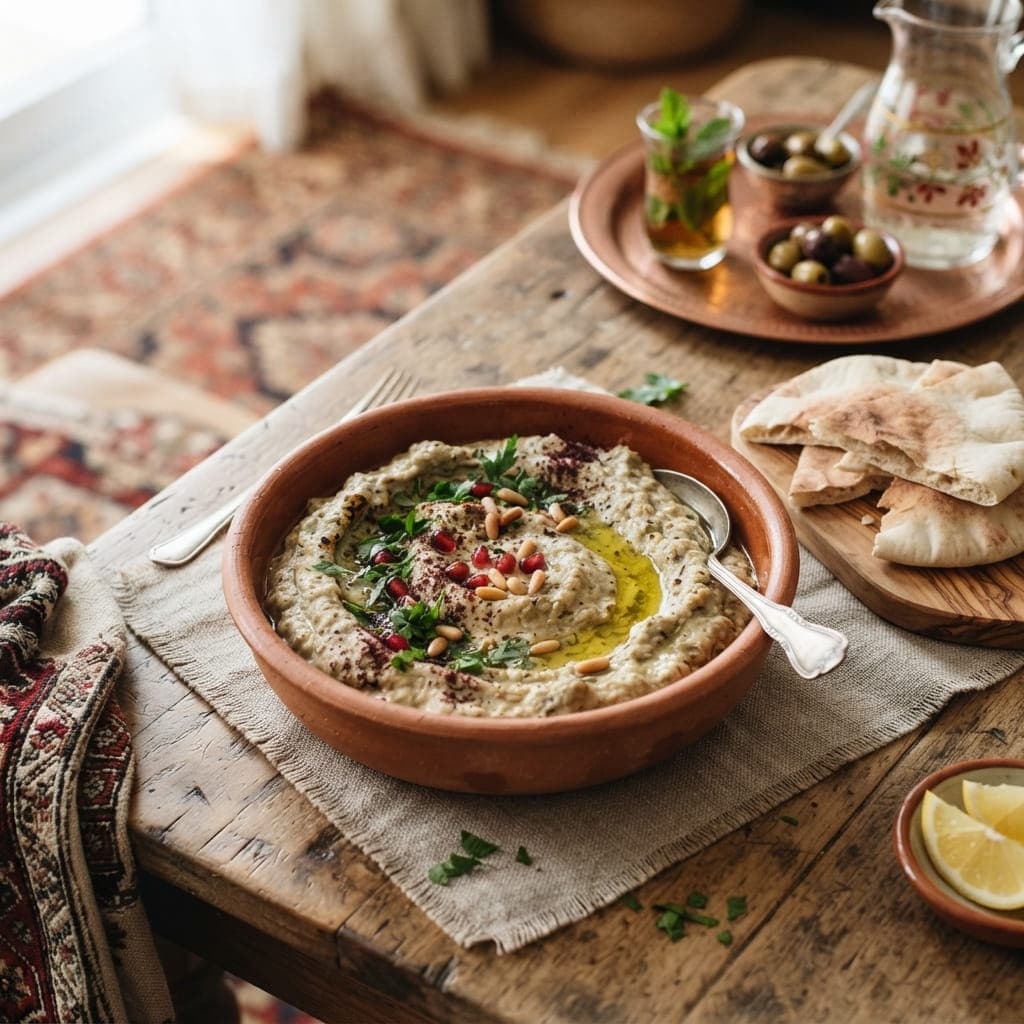 Middle Eastern Smokey Baba Ganoush Dip