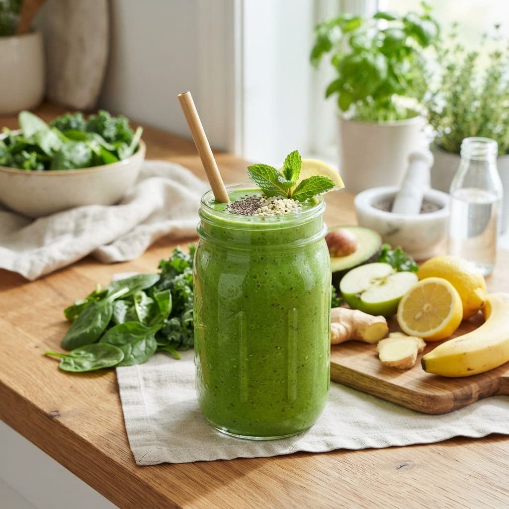Healthy Green Goddess Detox Smoothie