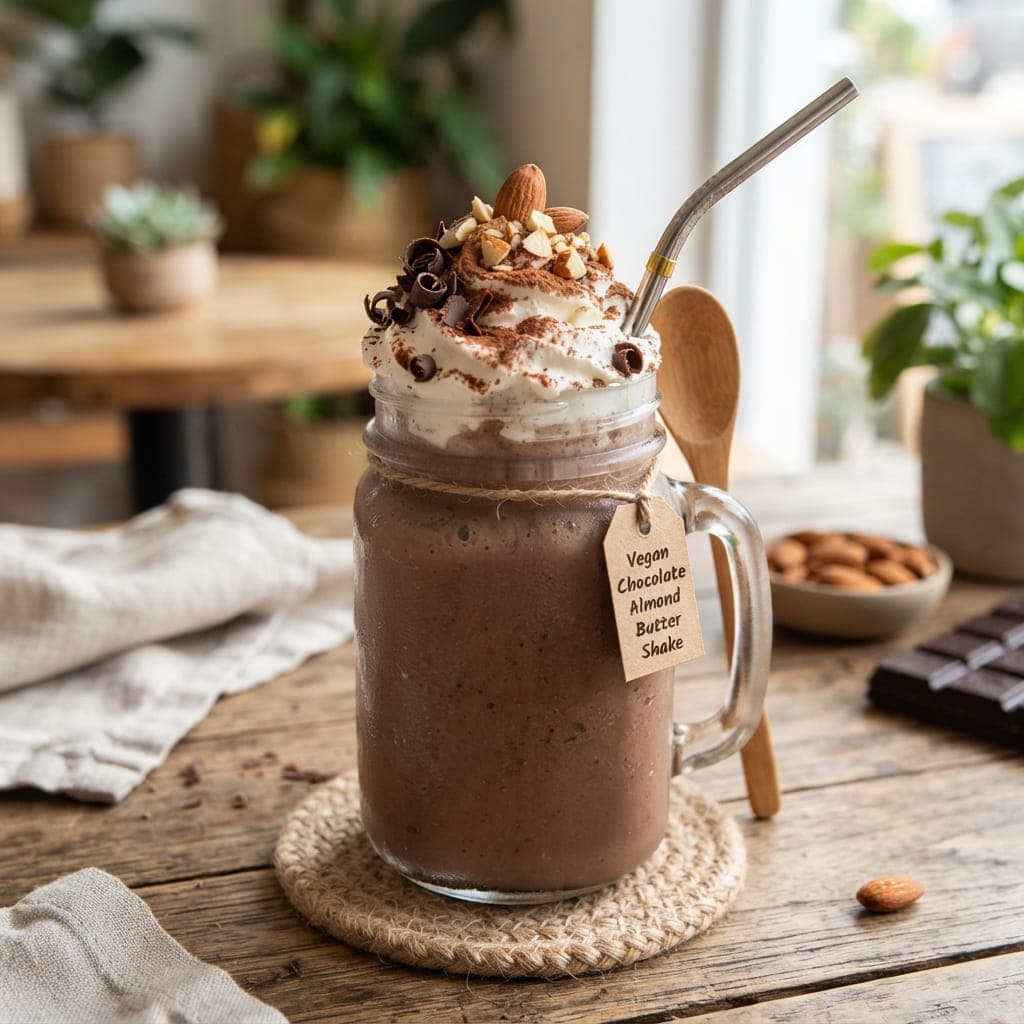 Vegan Chocolate Almond Butter Shake