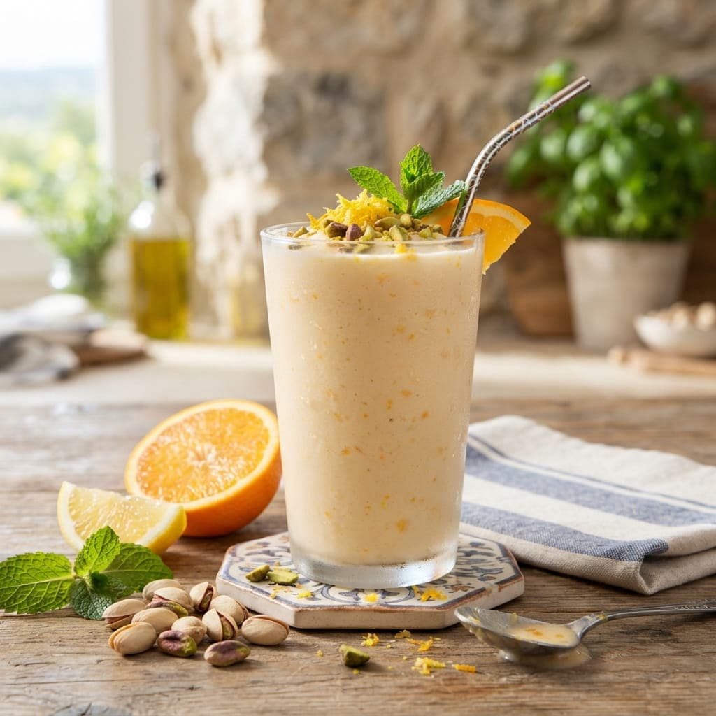 Low-Sodium Mediterranean Citrus Protein Shake
