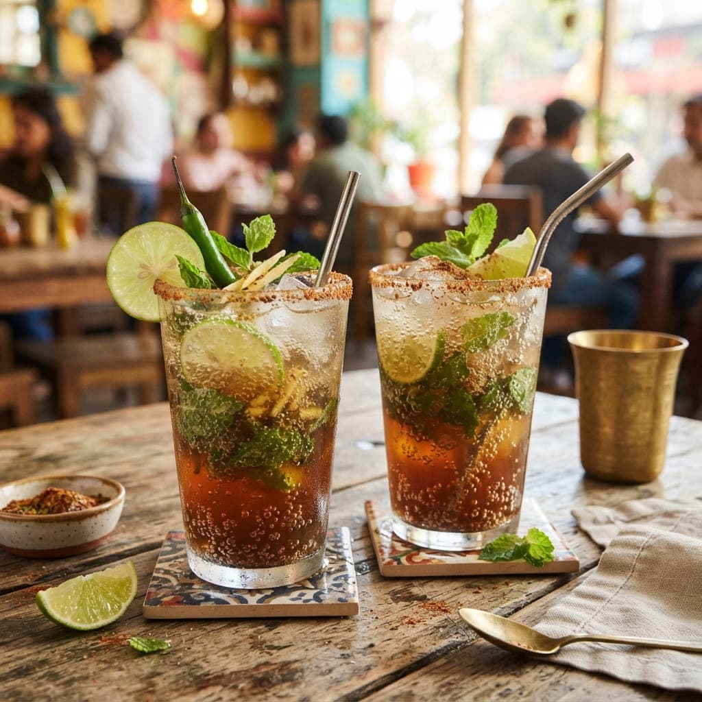 Spicy Indian Masala Lemon Soda