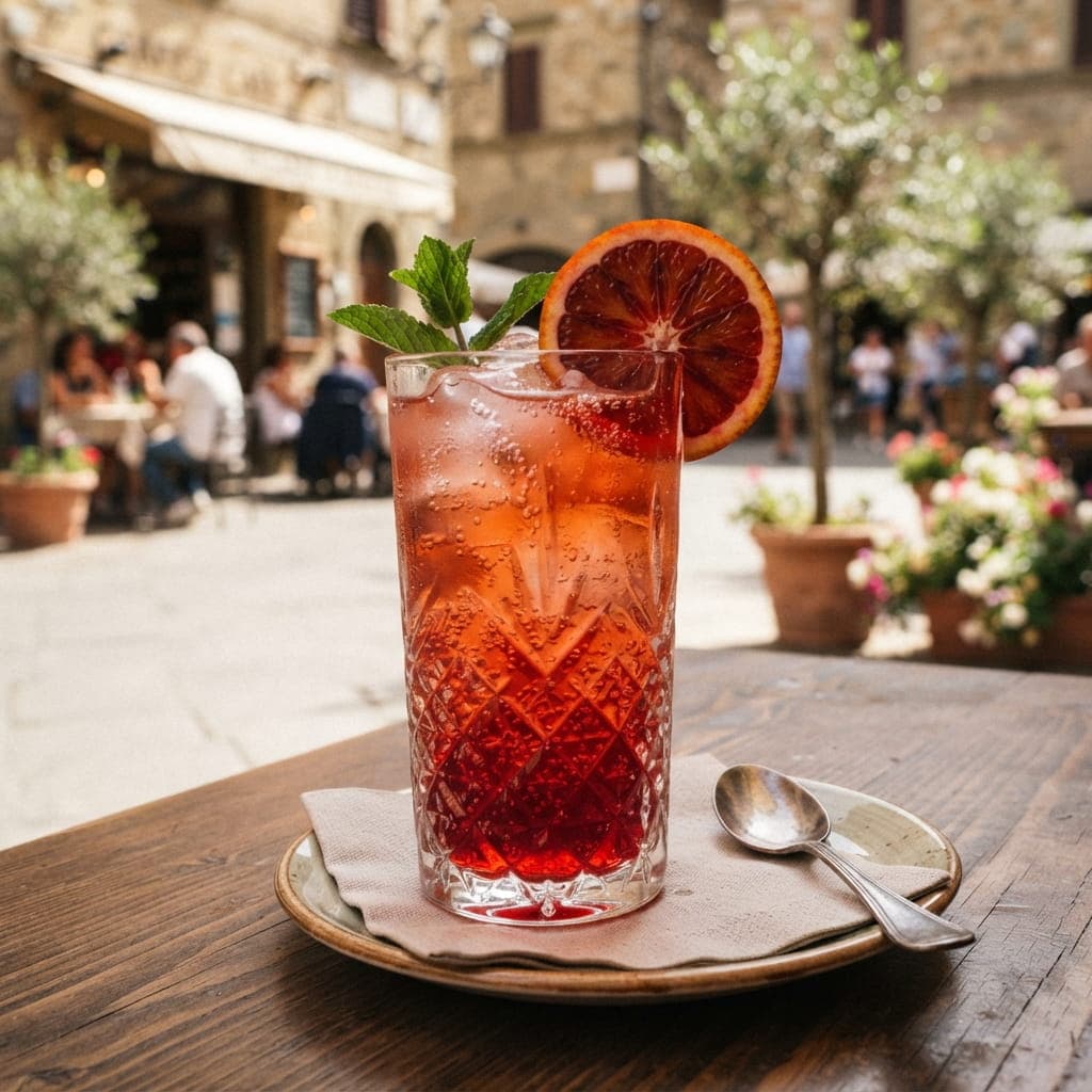 Italian Sparkling Blood Orange Cooler