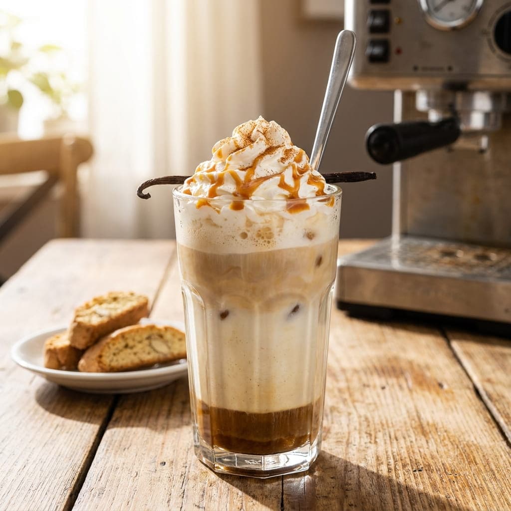 Italian Creamy Iced Vanilla Latte