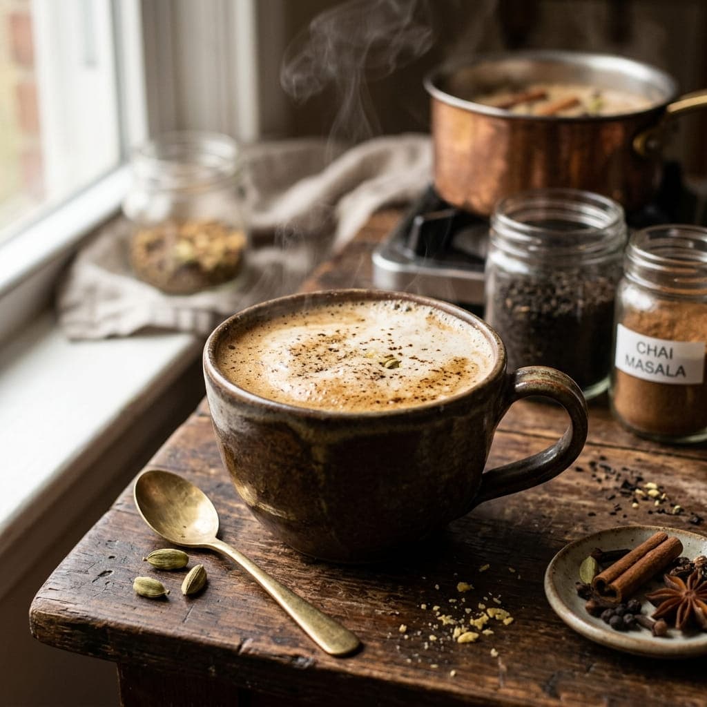 Indian Spicy Masala Chai from Scratch