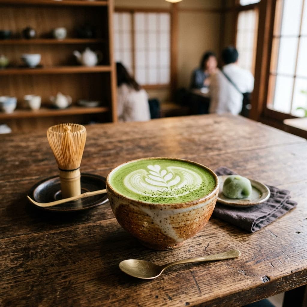 Japanese Matcha Green Tea Creamy Latte