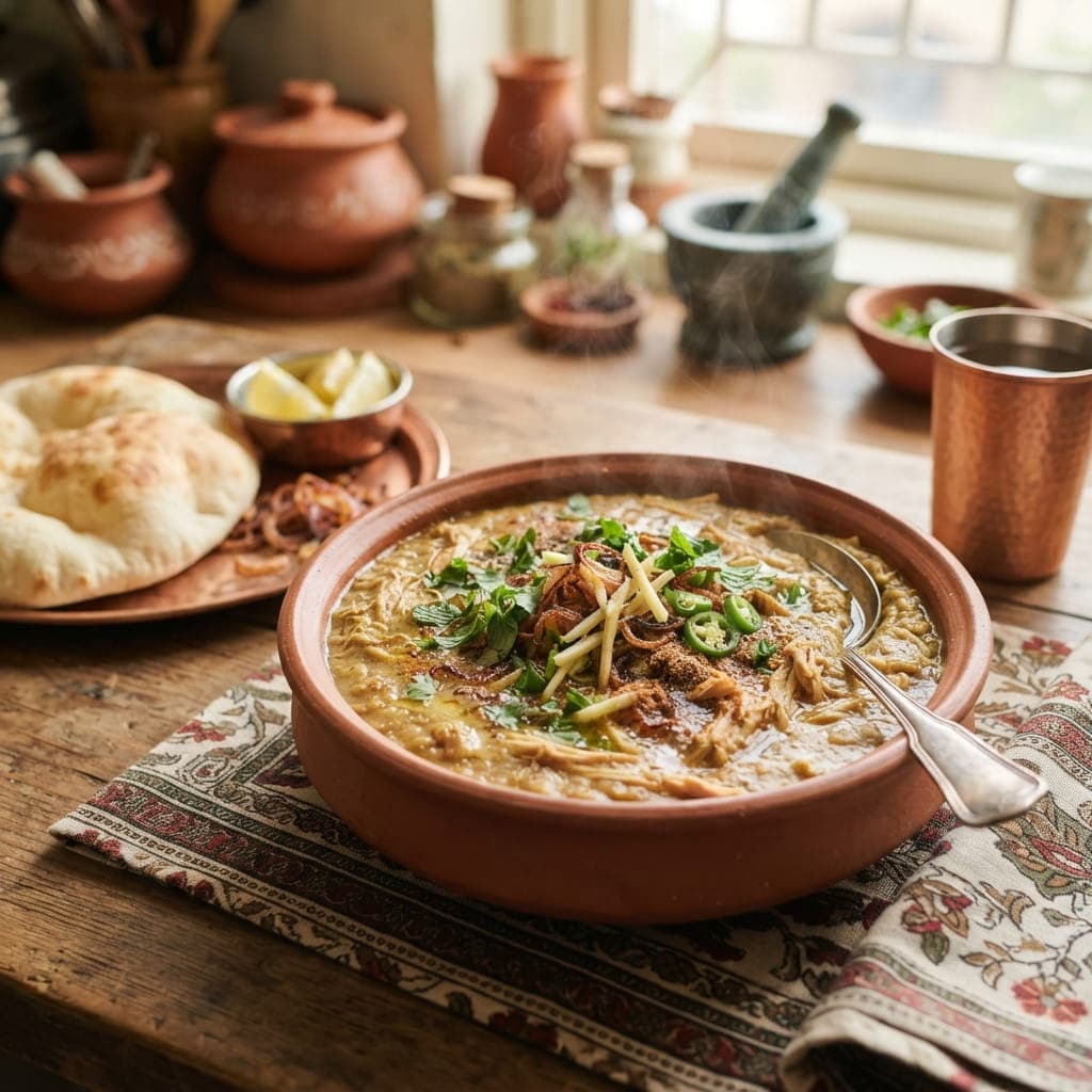 Authentic Pakistani Chicken Haleem Stew