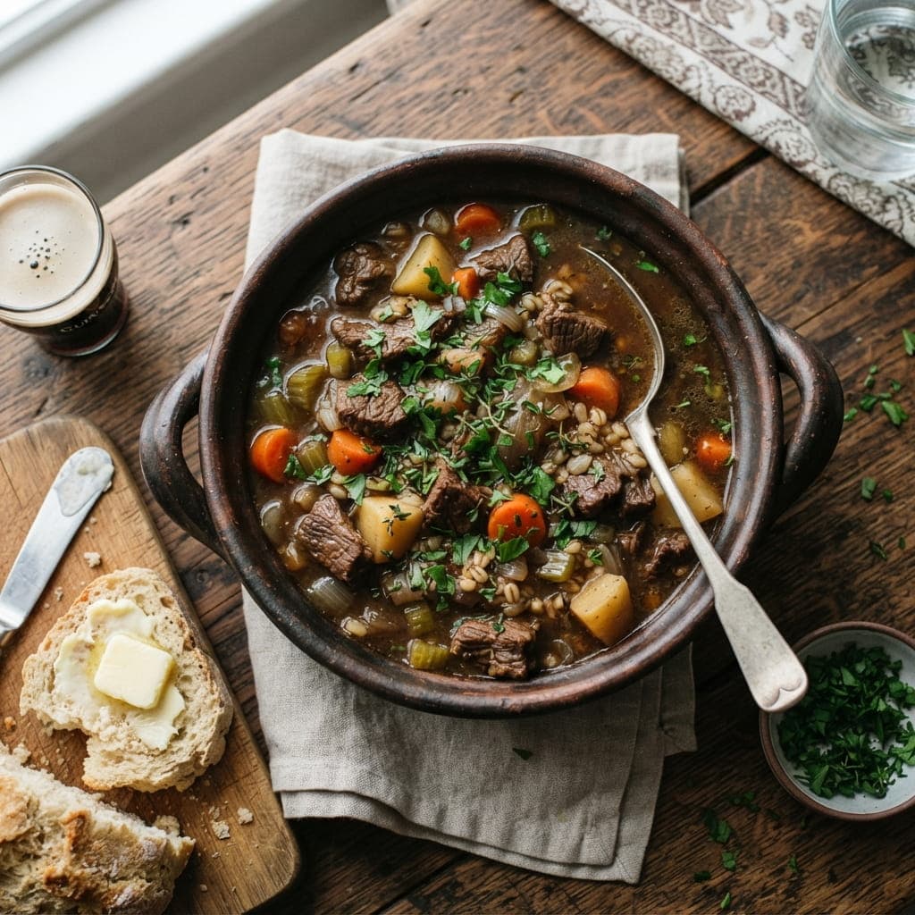Traditional Irish Beef Stew with Stout