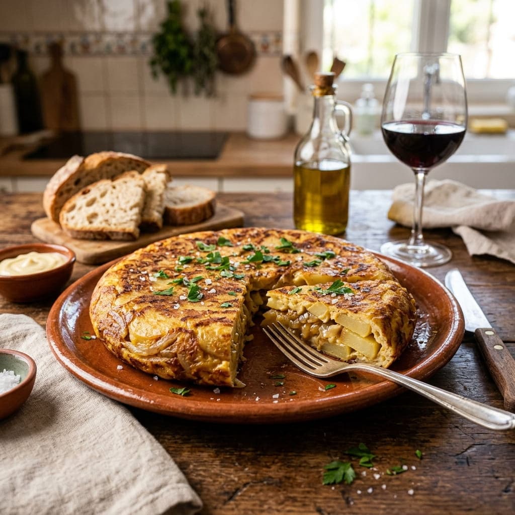 Spanish Tortilla De Patatas (Potato Omelet)
