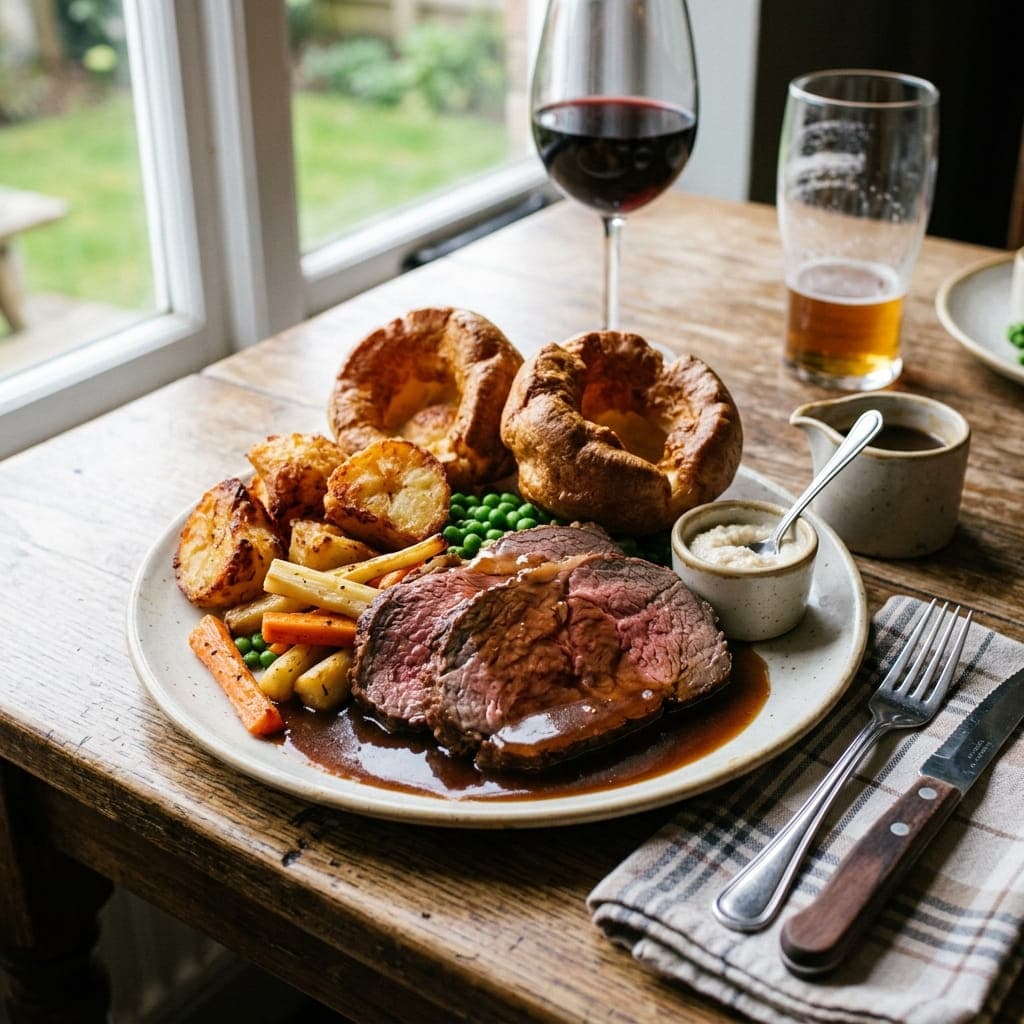 Traditional British Sunday Roast Beef
