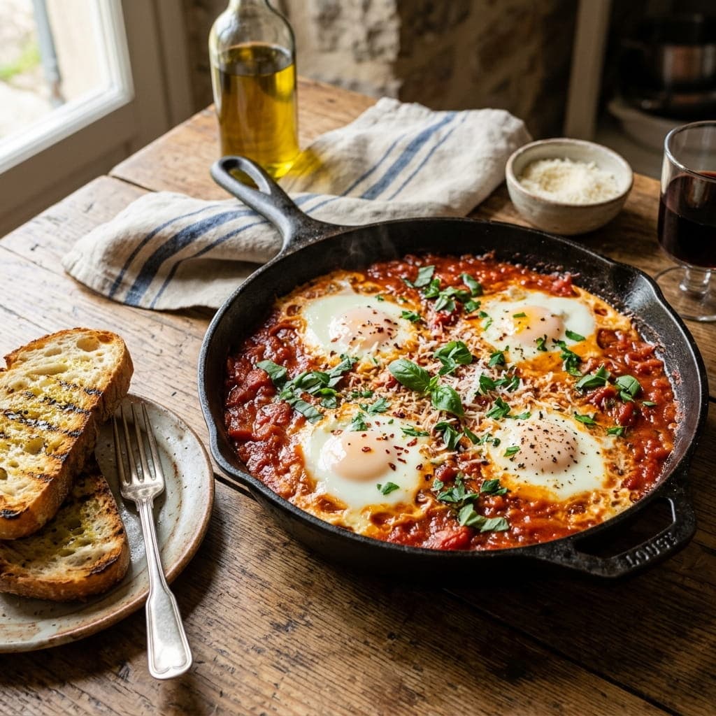 Italian Baked Eggs in Tomato Sauce