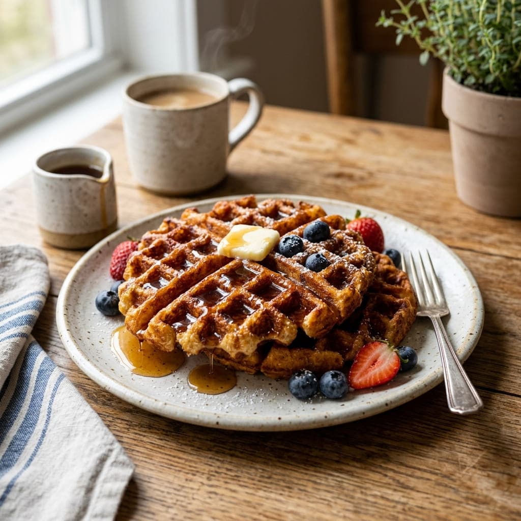 Crispy Air Fryer Frozen Waffles Hack