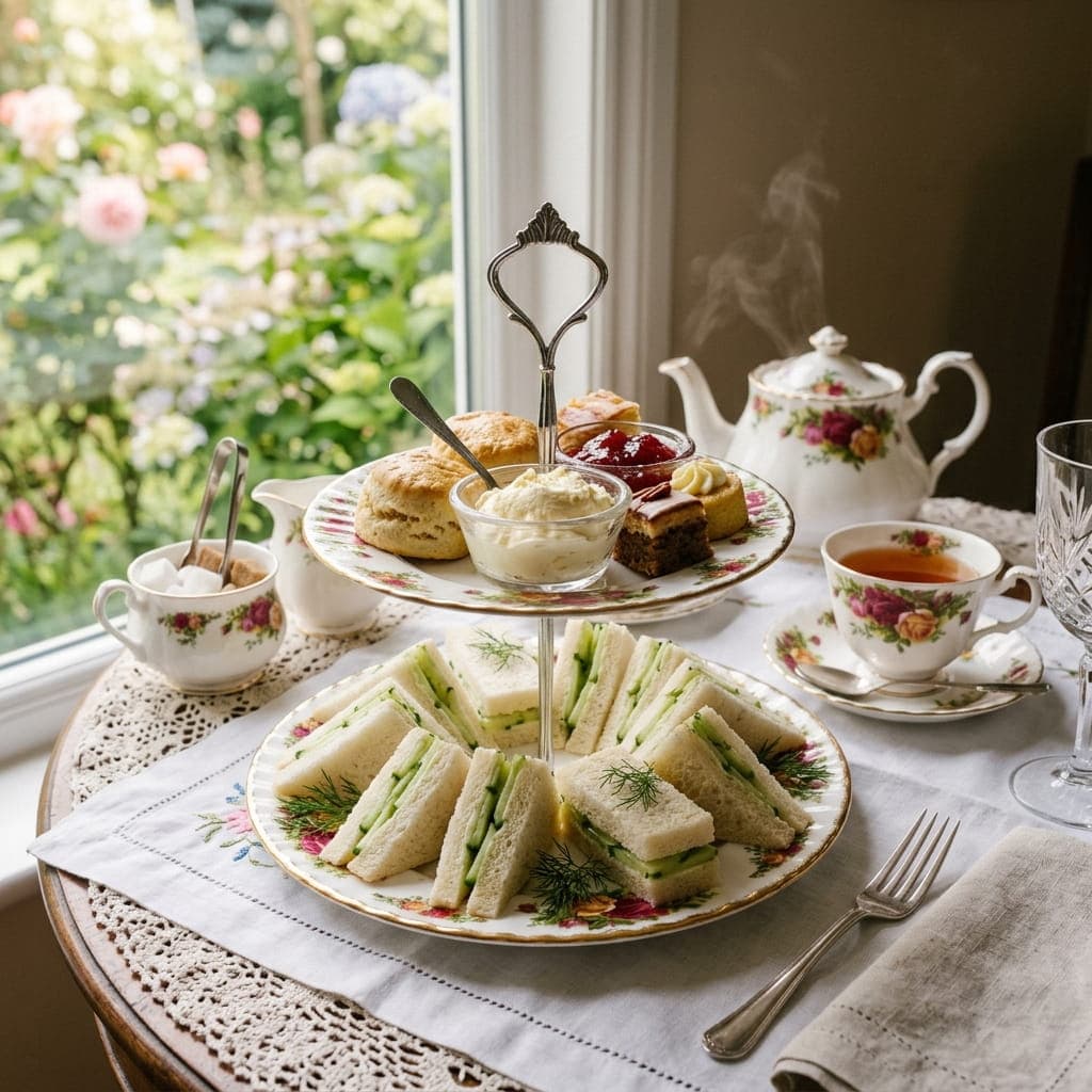 Classic British Cucumber Tea Sandwiches