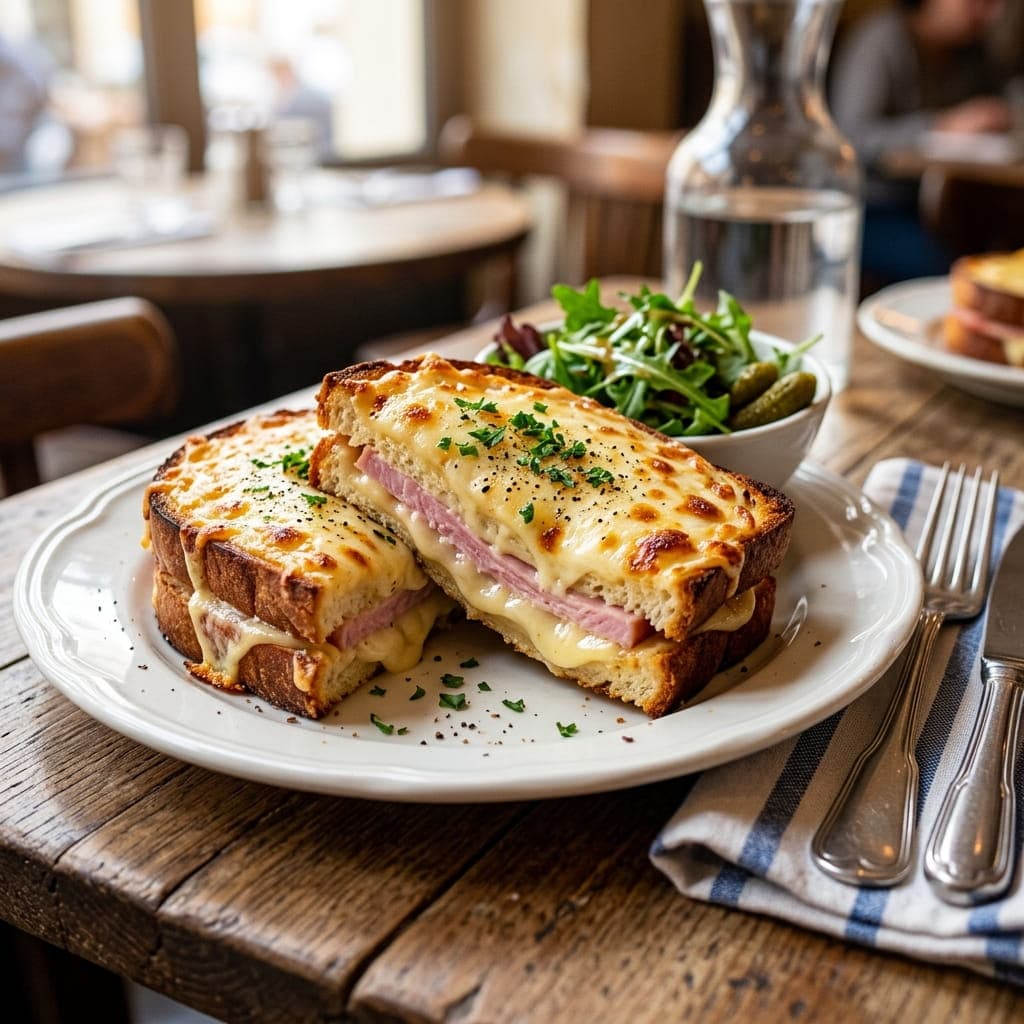 Classic French Croque Monsieur Sandwich