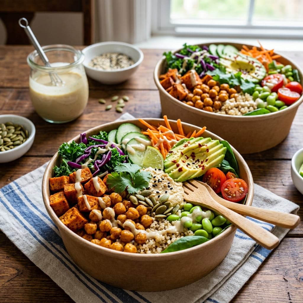 Vegan Sweet Potato Chickpea Buddha Boxes